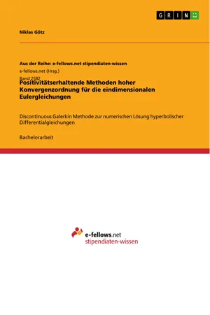 Positivitätserhaltende Methoden hoher Konvergenzordnung für die eindimensionalen Eulergleichungen