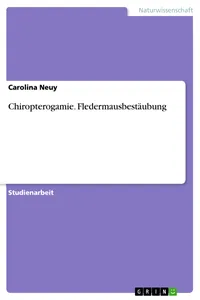 Chiropterogamie. Fledermausbestäubung_cover