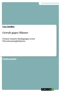 Gewalt gegen Männer_cover