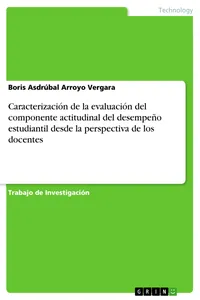 Caracterización de la evaluación del componente actitudinal del desempeño estudiantil desde la perspectiva de los docentes_cover