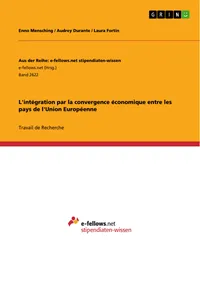 L'intégration par la convergence économique entre les pays de l'Union Européenne