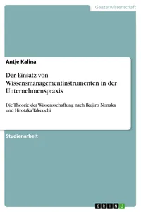Der Einsatz von Wissensmanagementinstrumenten in der Unternehmenspraxis_cover