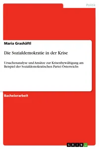 Die Sozialdemokratie in der Krise_cover