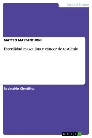 Esterilidad masculina y cáncer de testículo