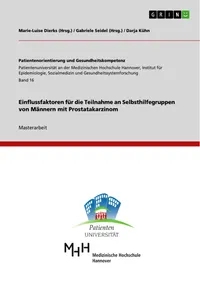 Einflussfaktoren für die Teilnahme an Selbsthilfegruppen von Männern mit Prostatakarzinom_cover