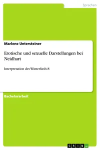 Erotische und sexuelle Darstellungen bei Neidhart_cover