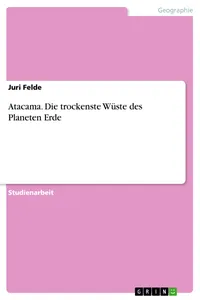Atacama. Die trockenste Wüste des Planeten Erde_cover