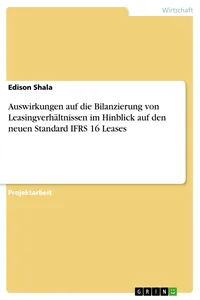 Auswirkungen auf die Bilanzierung von Leasingverhältnissen im Hinblick auf den neuen Standard IFRS 16 Leases_cover