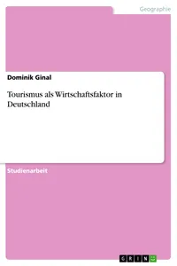 Tourismus als Wirtschaftsfaktor in Deutschland_cover