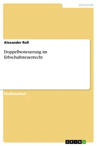 Doppelbesteuerung im Erbschaftsteuerrecht_cover
