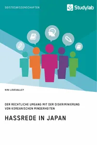 Hassrede in Japan. Der rechtliche Umgang mit der Diskriminierung von koreanischen Minderheiten_cover