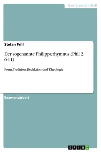 Der sogenannte Philipperhymnus_cover
