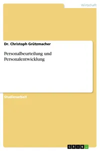 Personalbeurteilung und Personalentwicklung_cover
