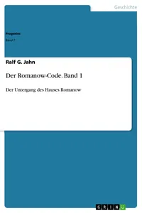 Der Romanow-Code. Band 1_cover