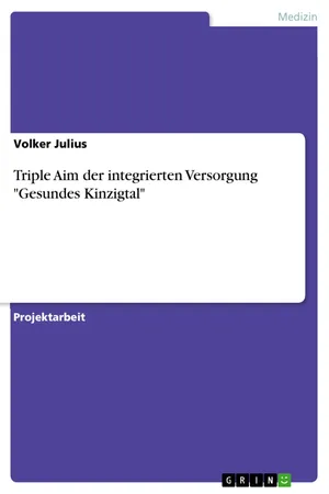 Triple Aim der integrierten Versorgung "Gesundes Kinzigtal"