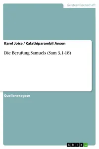 Die Berufung Samuels_cover