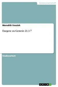 Exegese zu Genesis 21,1-7_cover