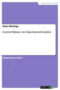 Current Balance. An Experimental Analysis_cover