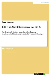 IFRS 9 als Nachfolgestandard des IAS 39_cover