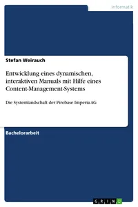 Entwicklung eines dynamischen, interaktiven Manuals mit Hilfe eines Content-Management-Systems_cover