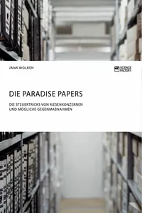 Die Paradise Papers. Die Steuertricks von Riesenkonzernen und mögliche Gegenmaßnahmen_cover