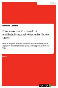 Entre souveraineté nationale et multilatéralisme, quel rôle pour les Nations Unies ?_cover