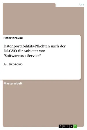Datenportabilitäts-Pflichten nach der DS-GVO für Anbieter von "Software-as-a-Service"