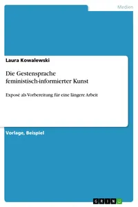 Die Gestensprache feministisch-informierter Kunst_cover