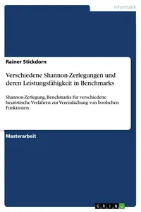 Verschiedene Shannon-Zerlegungen und deren Leistungsfähigkeit in Benchmarks_cover
