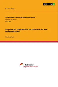 Vergleich des EFQM-Modells für Excellence mit dem Standard ISO 9001_cover