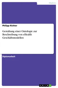Gestaltung einer Ontologie zur Beschreibung von eHealth Geschäftsmodellen_cover