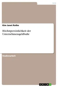 Höchstpersönlichkeit der Unternehmensgeldbuße_cover