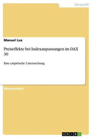 Preiseffekte bei Indexanpassungen im DAX 30