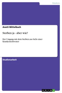 Sterben ja - aber wie?_cover