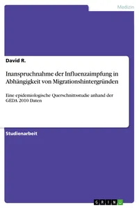 Inanspruchnahme der Influenzaimpfung in Abhängigkeit von Migrationshintergründen_cover