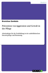 Prävention von Aggression und Gewalt in der Pflege_cover