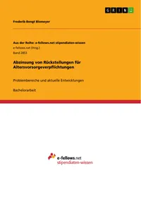 Abzinsung von Rückstellungen für Altersvorsorgeverpflichtungen_cover