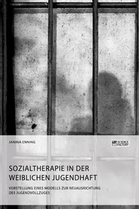 Sozialtherapie in der weiblichen Jugendhaft. Vorstellung eines Modells zur Neuausrichtung des Jugendvollzuges_cover