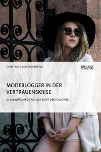 Modeblogger in der Vertrauenskrise. Glaubwürdigkeit aus der Sicht der Follower_cover
