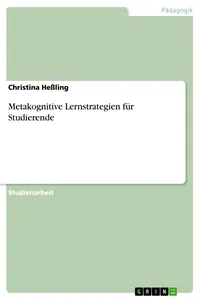 Metakognitive Lernstrategien für Studierende_cover