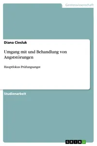 Umgang mit und Behandlung von Angststörungen_cover
