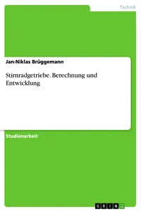 Stirnradgetriebe. Berechnung und Entwicklung_cover