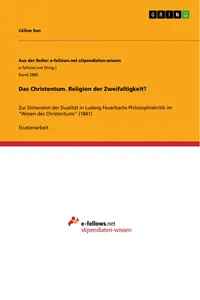 Das Christentum. Religion der Zweifaltigkeit?_cover