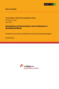 Entwicklung und Konstruktion eines Prüfstands im Modellbaumaßstab_cover