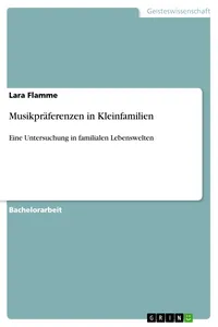 Musikpräferenzen in Kleinfamilien_cover