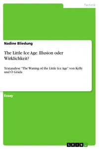 The Little Ice Age. Illusion oder Wirklichkeit?_cover