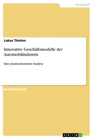 Innovative Geschäftsmodelle der Automobilindustrie