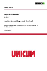 Großstadtthematik in gegenwärtiger Musik_cover