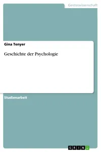 Geschichte der Psychologie_cover