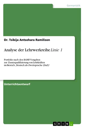 Analyse der Lehrwerkreihe "Linie 1"